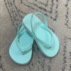 Old navy teal flips flops